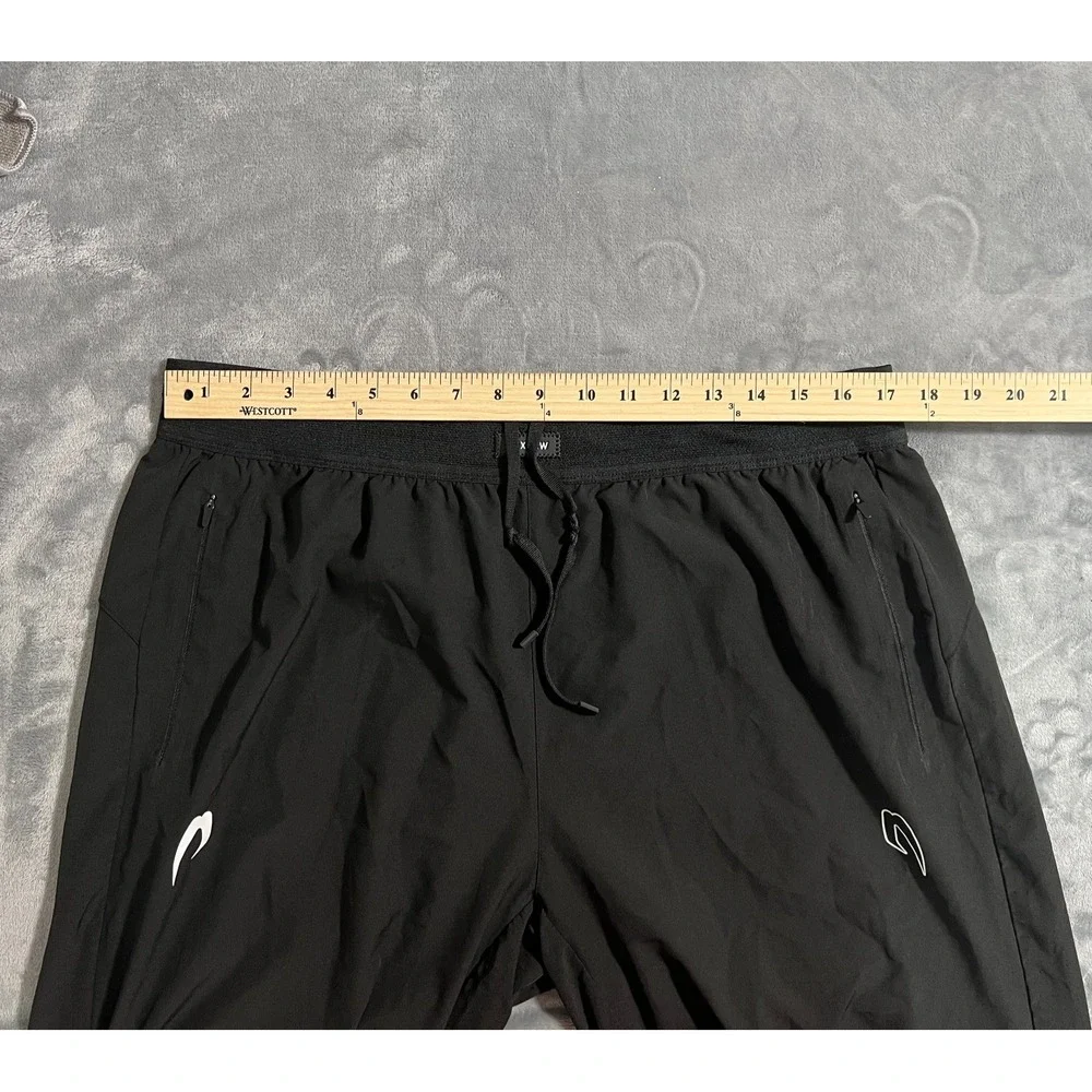 Box Raw Sweatpants Mens XL Black Boxing Track Bottoms Pants Zipper Pocket